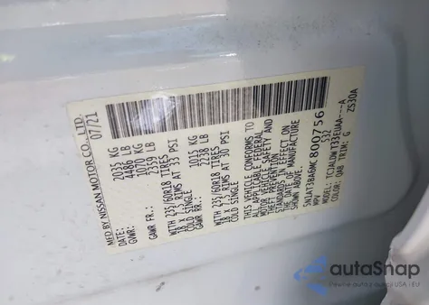 2021 Nissan Rogue Sv Fwd из США, поврежденный, VIN 5N1AT3BA6MC800756